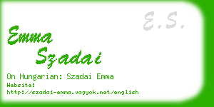 emma szadai business card